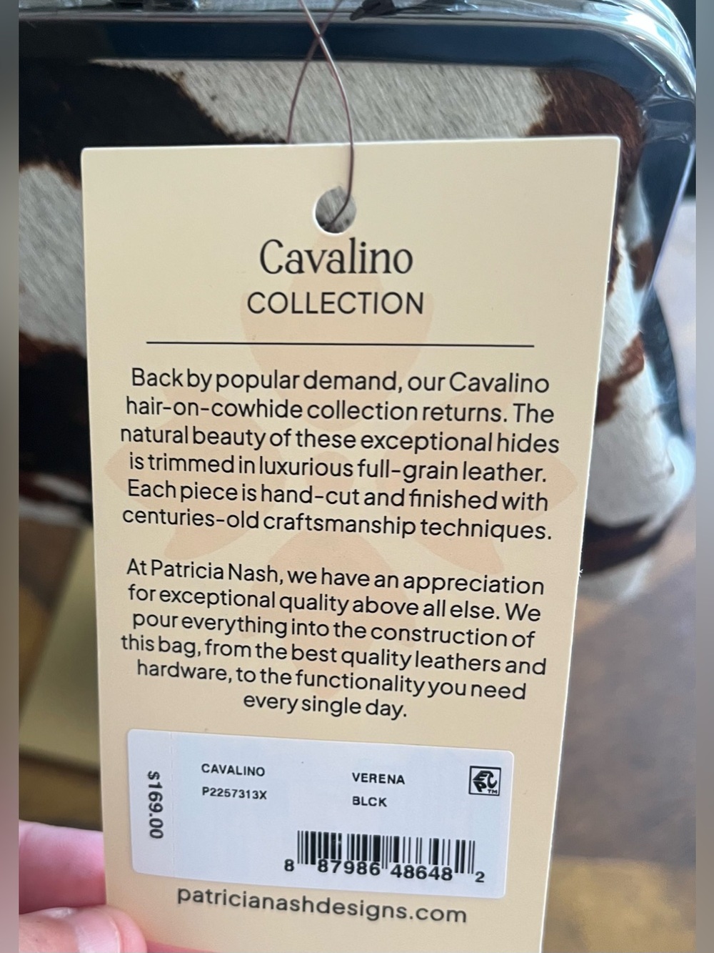 Patricia Nash Verena Cavalino Cowhide Shoulder Bag - Picture 5 of 6